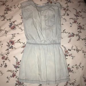 Zara girls size 6 light denim dress